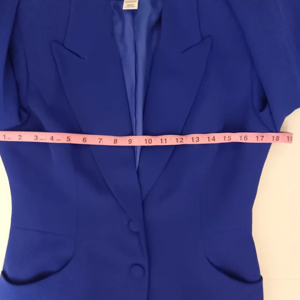 SAVILLE WOMEN'S SUIT BLAZER ROYAL BLUE SIZE 8